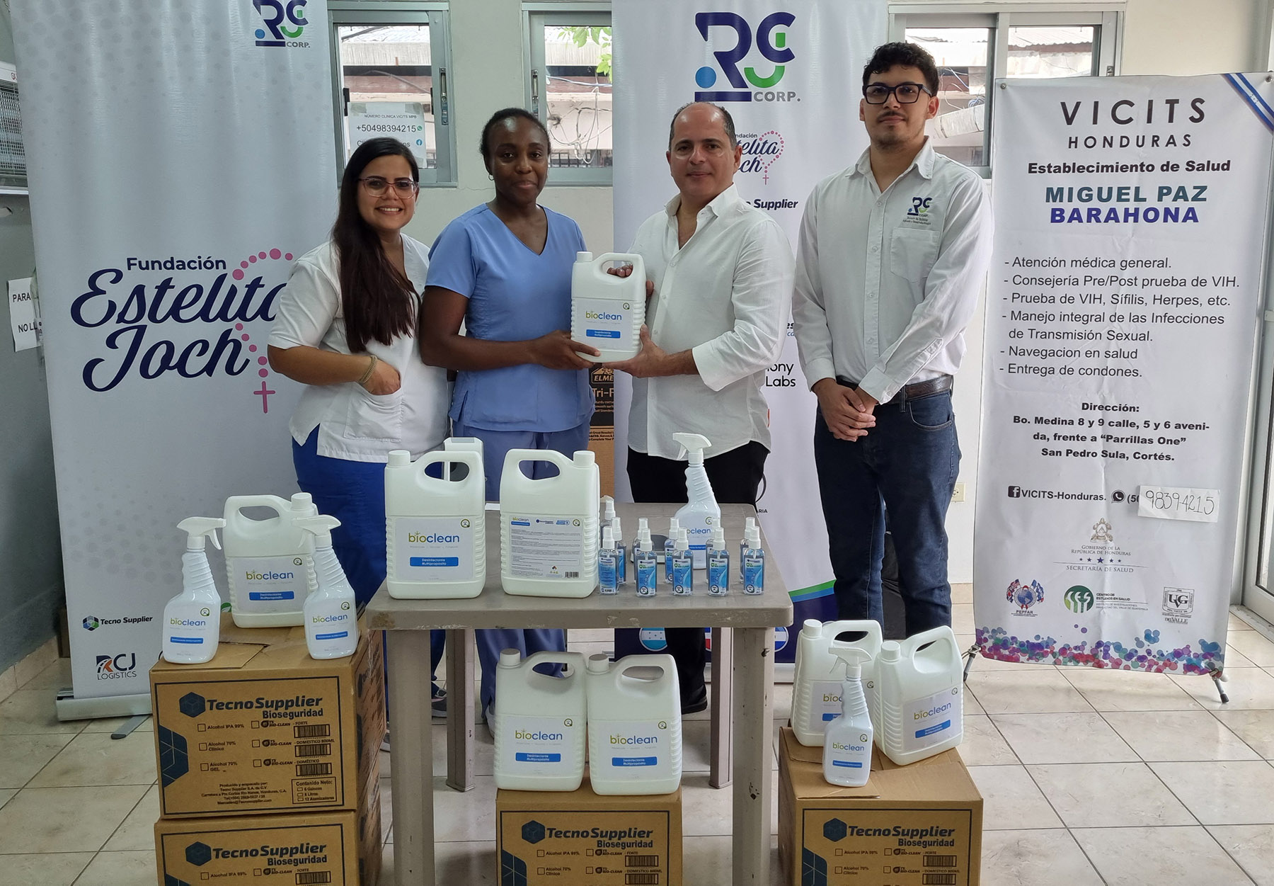 Tecno Supplier fortalece la salud comunitaria con donación de TS Bio Clean al Centro de Salud Miguel Paz Barahona