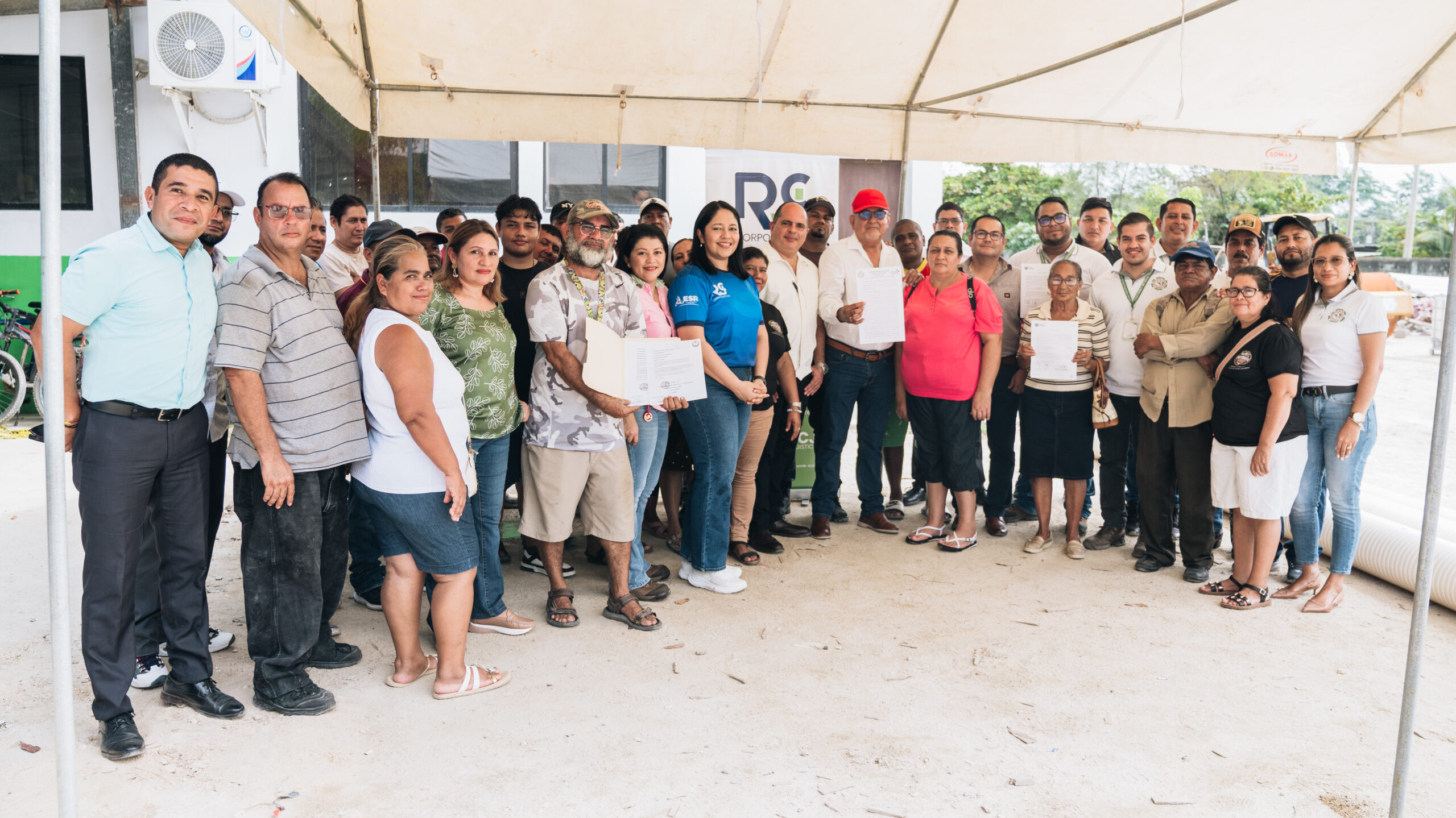 Tecno Supplier entrega tubería para proyectos de saneamiento en comunidades de Choloma